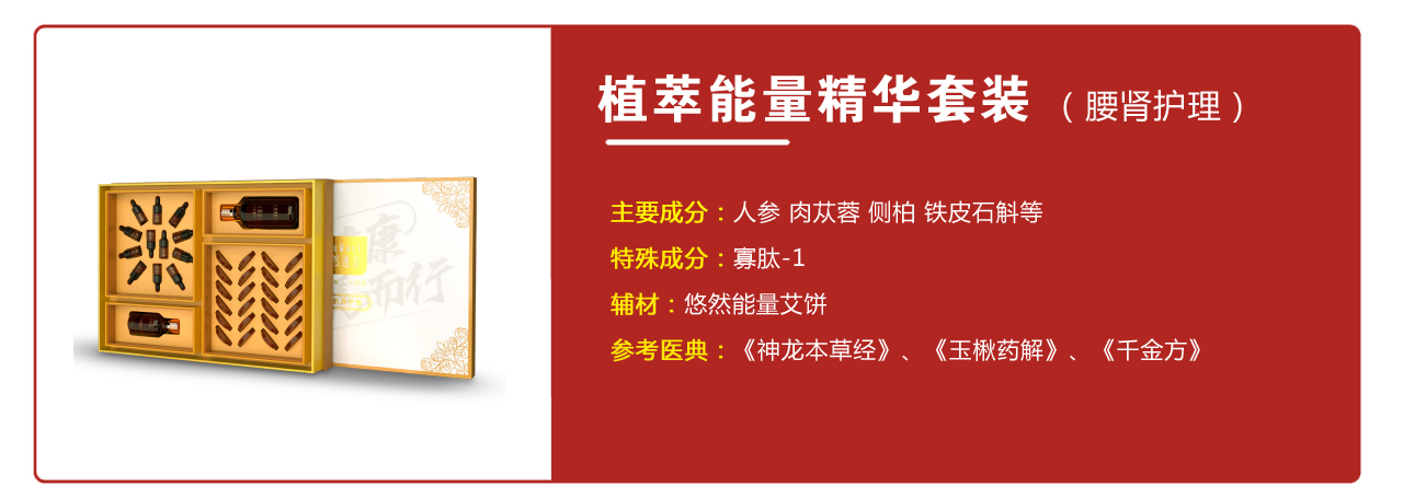 植萃能量精华套装（腰肾护理）——华夏外用产品招商网