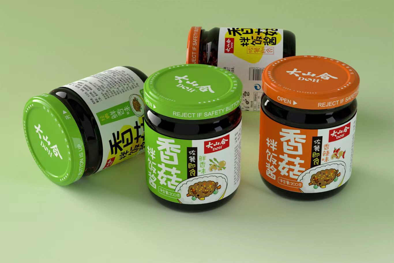香菇食品包装设计——华夏外用产品招商网