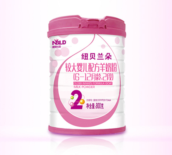 纽贝兰朵配方羊奶粉2段罐装800g